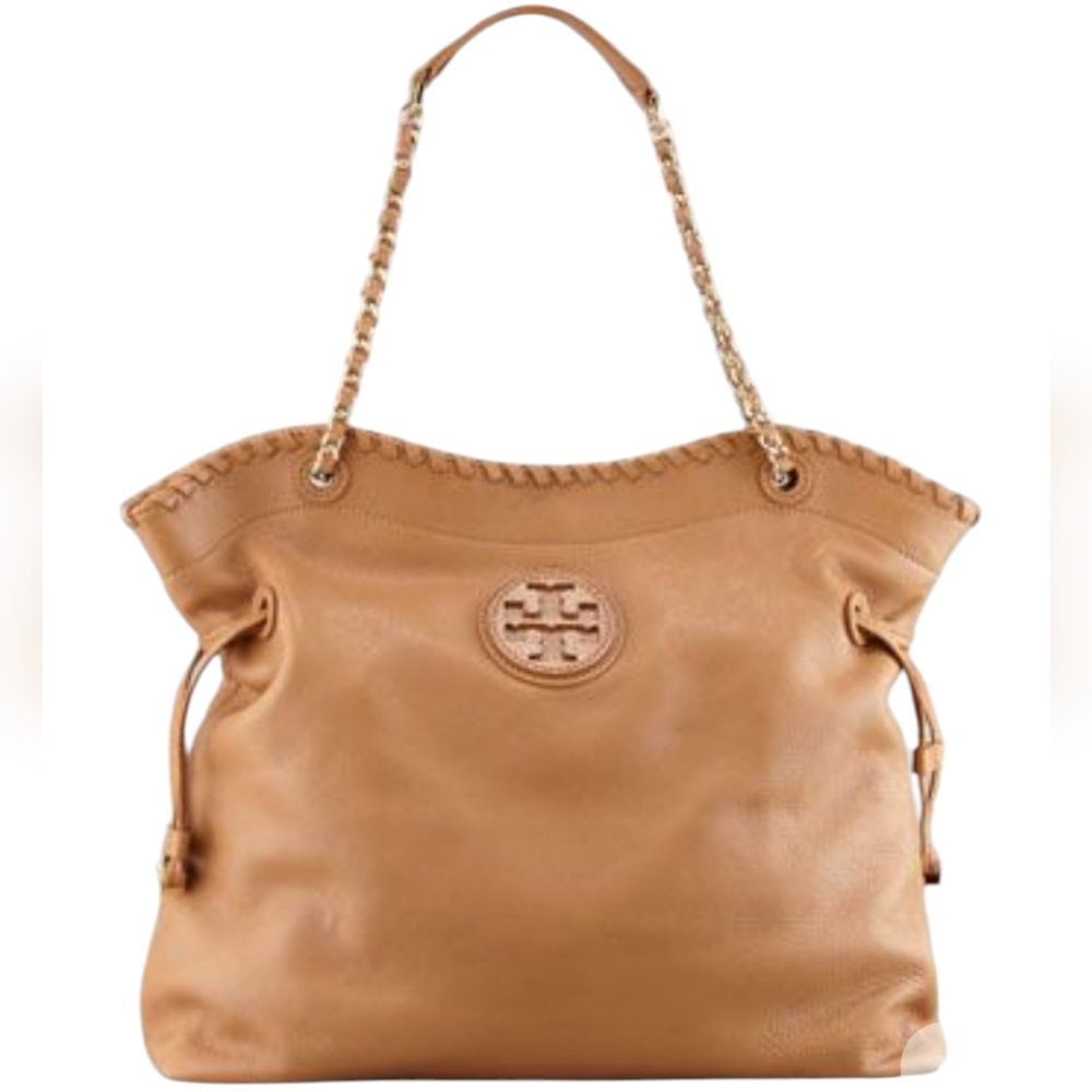 HP. Tory Burch Women's Marion Leather Slouchy Tote Bag